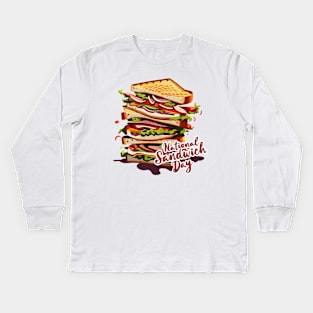 National Sandwich Day – November Kids Long Sleeve T-Shirt